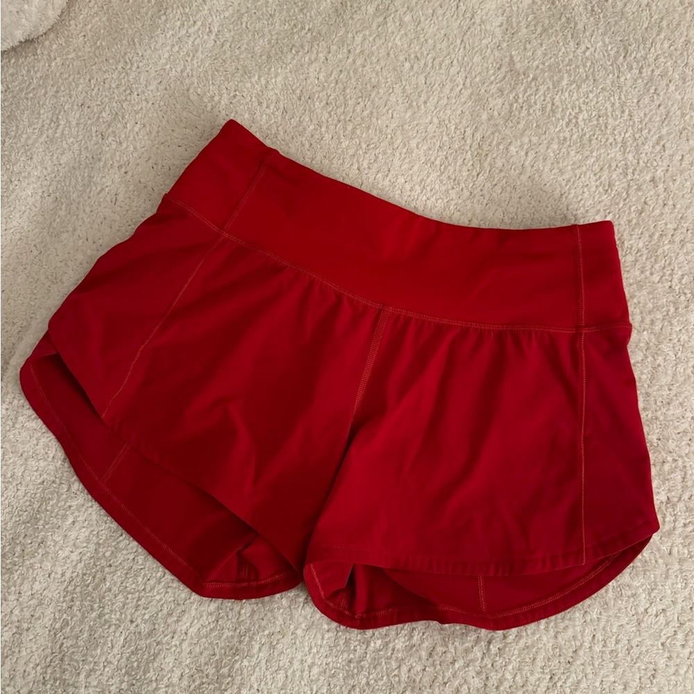 Lululemon Red Shorts